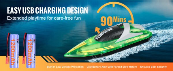 HJ819 2.4GHz RC Racing Boat 12 km/h