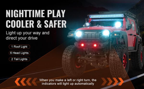 1/24 4WD RC Off-Road Truck with Lights
