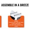 Van Roof Ladder Rack 2/3 Bars Heavy Duty