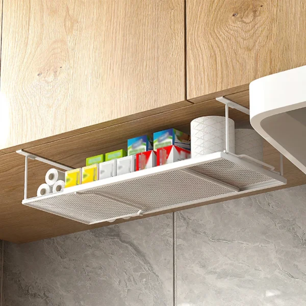 S09ee1cace0204ddab8d8366437a93aefo.webp Expandable Under Cabinet Shelf Metal Adjustable