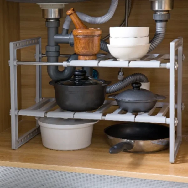 Under Sink Storage Shelf Rack Expandable Holder