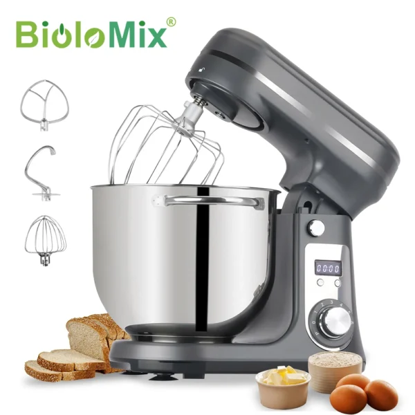 BioloMix BM601 6-Speed Stand Mixer 1200W 6L