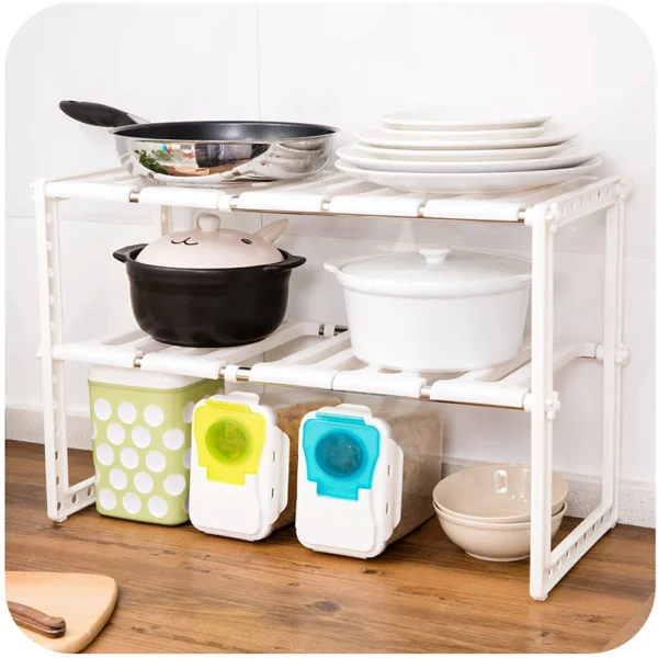 Under Sink Storage Shelf Rack Expandable Holder