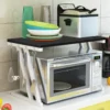 Microwave Shelf Stand with Storage Compartment