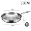 26/28/30cm German Pure Titanium Frying Pan Non-stick Frying Pan Uncoated Fish Scale Hammer Pattern Titanium Alloy Cookware