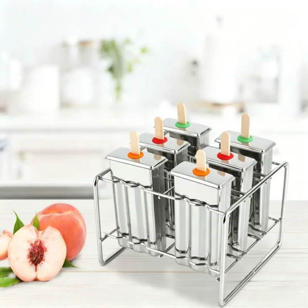 6 Pack 304 Stainless Steel Popsicle Mold