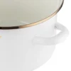 Enamelled Pot with Mushroom Pattern, 20 cm, 3.75 L