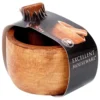 Wooden spice mortar