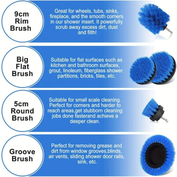 6-Piece Drill Brush Cleaning Set