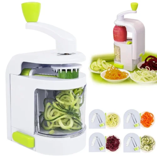 S99d300c9a0794e8eb9d87d444b365ff2Q.webp 4-in-1 Hand-Cranked Spiral Vegetable Slicer