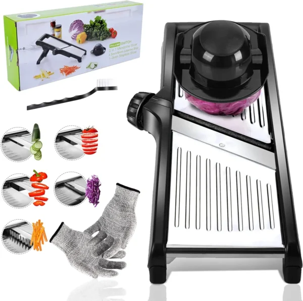 Stainless Steel Vegetable Slicer, Multi-Functional