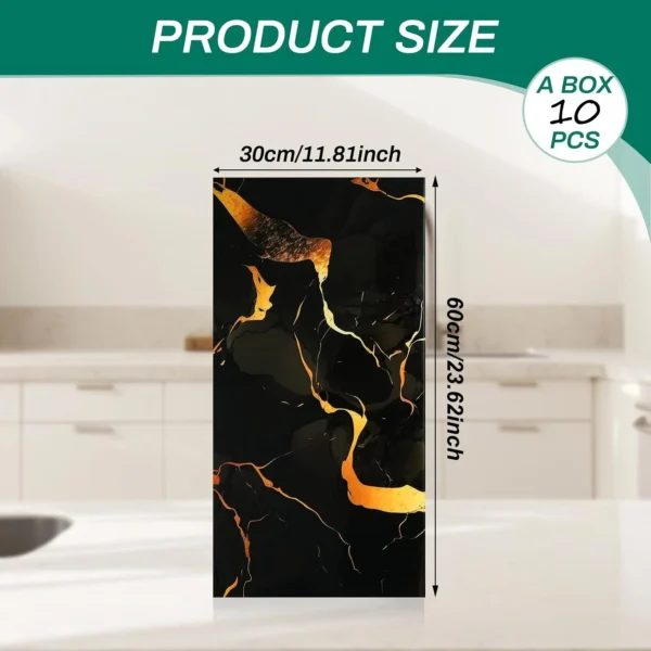 Marble Peel and Stick PVC Shower Tiles 10pcs