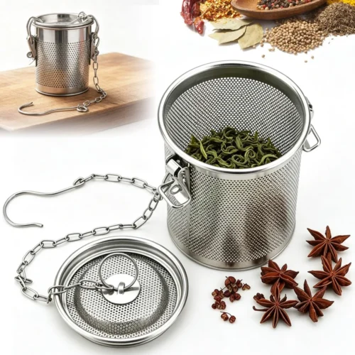 Se99ffc03a6f741d6a2fa3d5586cf1f8fR.webp Stainless Steel Spice & Tea Infuser with Chain Hoo