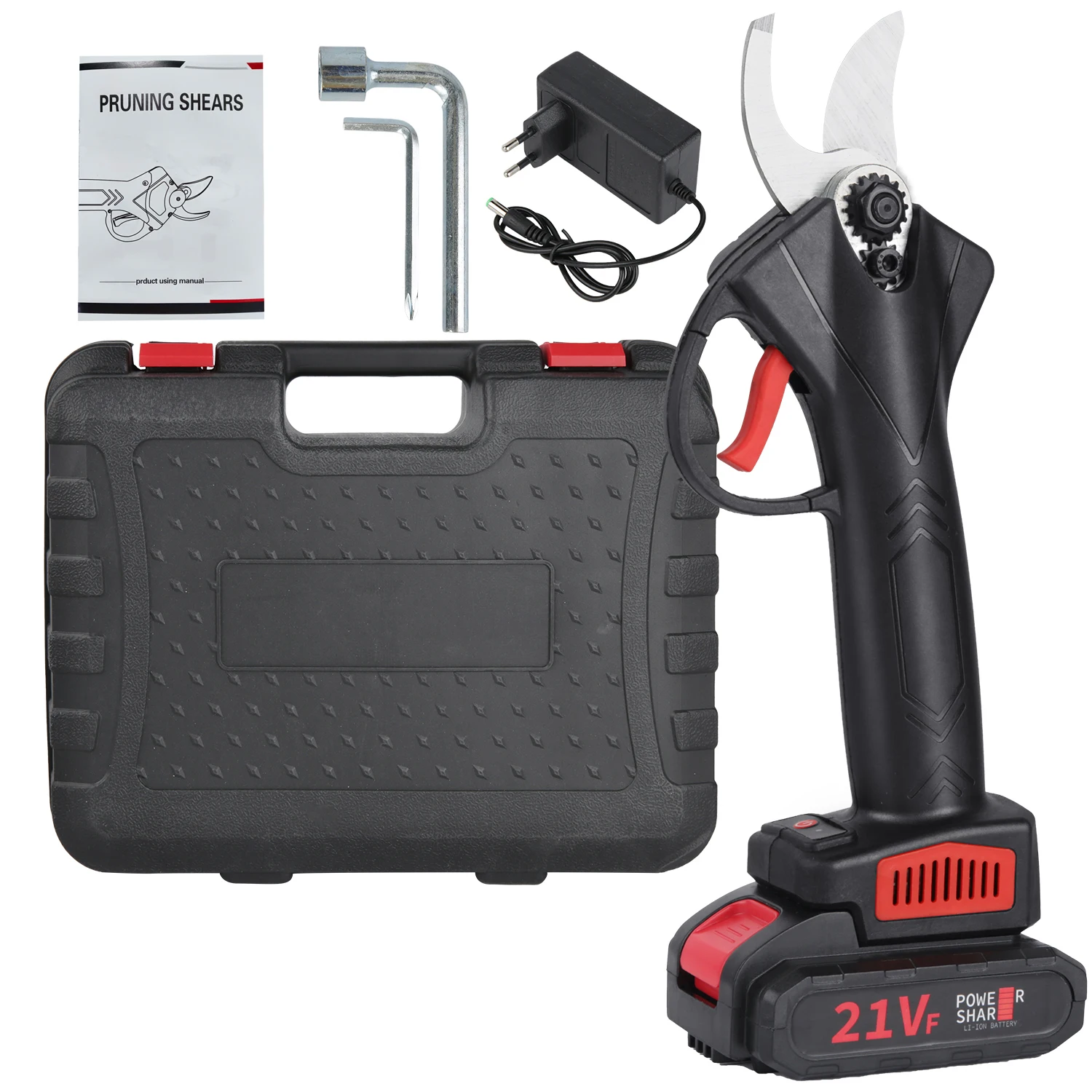 21V Cordless Electric Pruning Shears, SK5 Blade