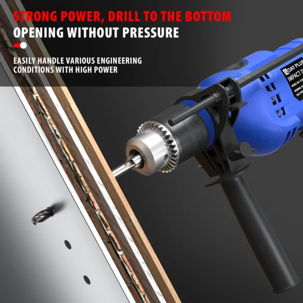 850W Rotary Hammer Drill, 2-in-1, Variable Speed