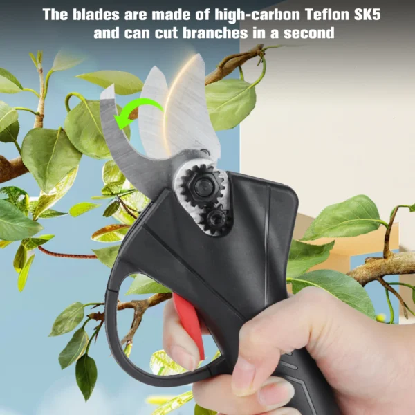 21V Cordless Electric Pruning Shears, SK5 Blade