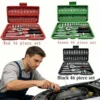46-Piece 1/4" Drive Ratchet Socket Set with Case