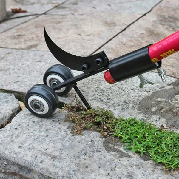 Weed cutter with wheels, garden weed cutter with a