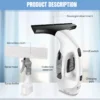 Cordless Electric Window Squeegee, 3500mAh, 1000pa