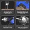 850W Rotary Hammer Drill, 2-in-1, Variable Speed