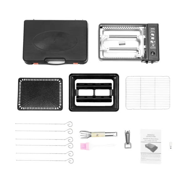 Portable Camping Gas Grill BBQ Stove with Case