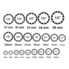 Multi-Tooth Socket Set 21pcs 1/2" 6/12 Points 8-36