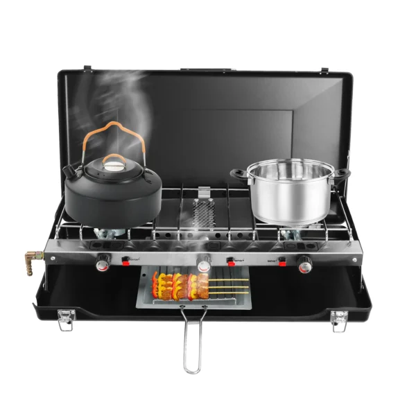 Portable Tabletop 3-Burner Camping Stove