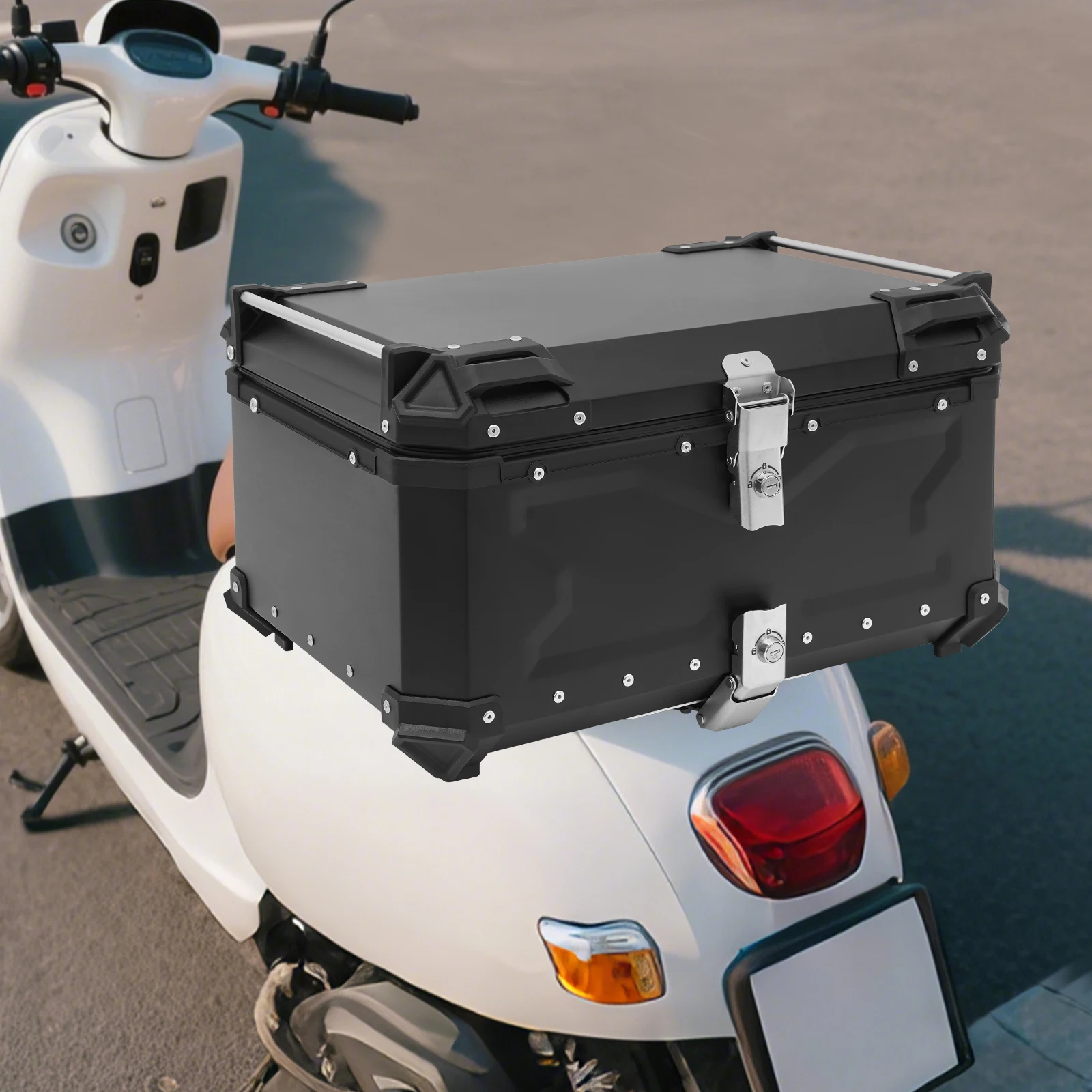 45L/55L/65L Motorcycle Tail Box, Aluminum Alloy