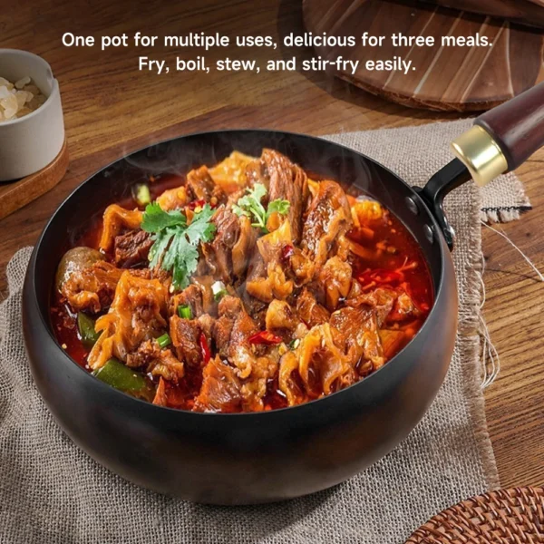 24/28cm Cast Iron Pan Uncoated Cooking Pan
