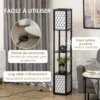 S2cd5c77ffe7541cc90e5a0de63ddbf29n.webp Floor Lamp with 2 Shelves, E27, Black