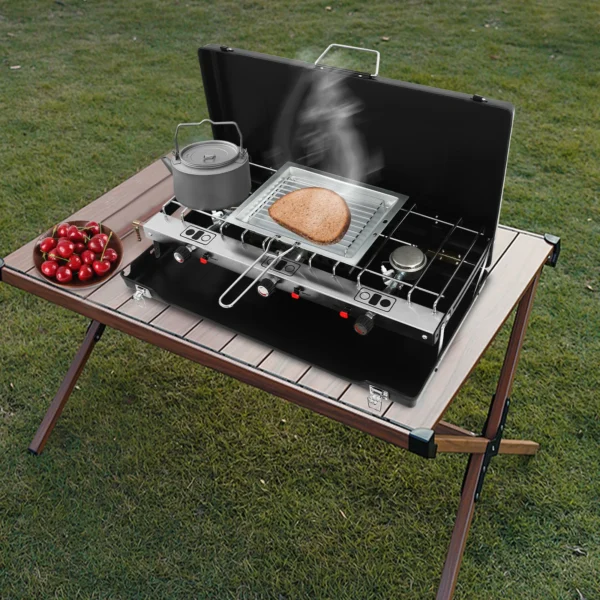 Portable Tabletop 3-Burner Camping Stove