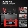 Large Screen Car Battery Charger 10A 12V