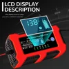 Large Screen Car Battery Charger 10A 12V
