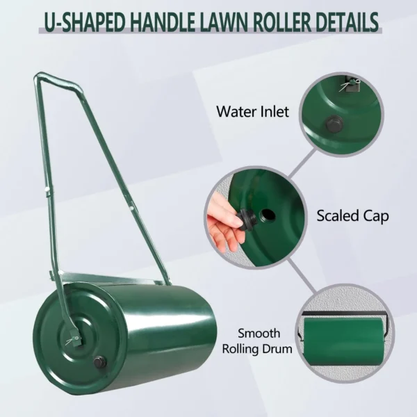 36L Tow-Behind Lawn Roller | Water/Sand Fillable