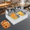 12L 5000W Dual Tank Electric Deep Fryer