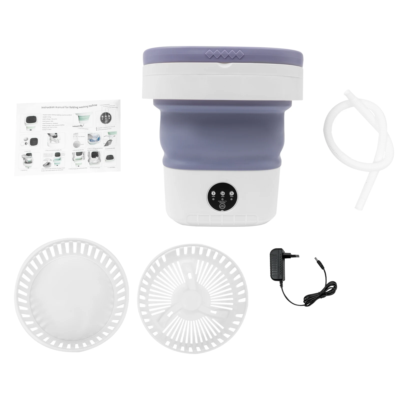 12L Portable Washing Machine, 3 Modes