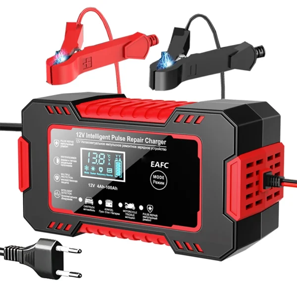 EAFC 12V 6A Pulse Repair Car Battery Charger with