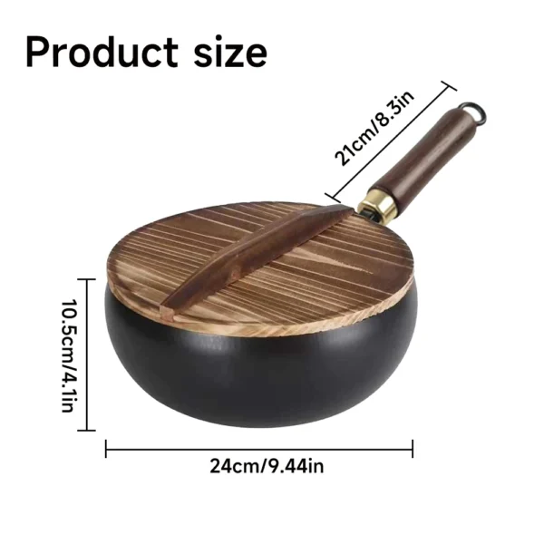 24/28cm Cast Iron Pan Uncoated Cooking Pan
