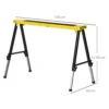 Set of 2 Foldable Telescopic Trestles, Adjustable