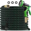 Retractable Garden Hose Reel Set with Spray Gun