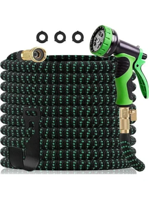Retractable Garden Hose Reel Set with Spray Gun