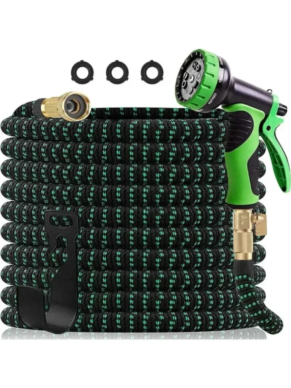 Retractable Garden Hose Reel Set with Spray Gun