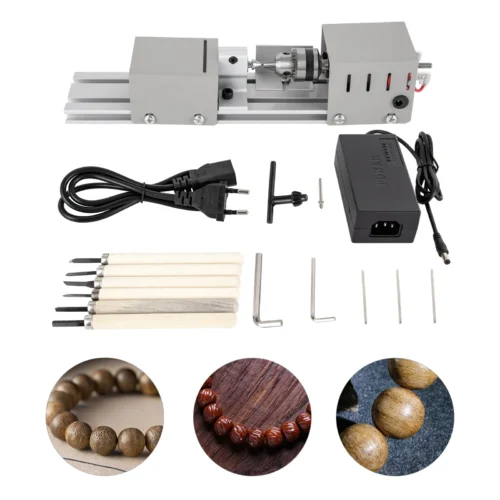 Sc0611871e00446c79a1bd41ce43341b2s.webp 12" Mini DIY Wood Lathe Compact Polisher