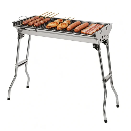 Foldable Stainless Steel Charcoal Barbecue Oven