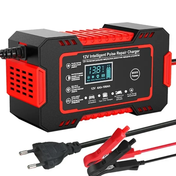 EAFC 12V 6A Pulse Repair Car Battery Charger with