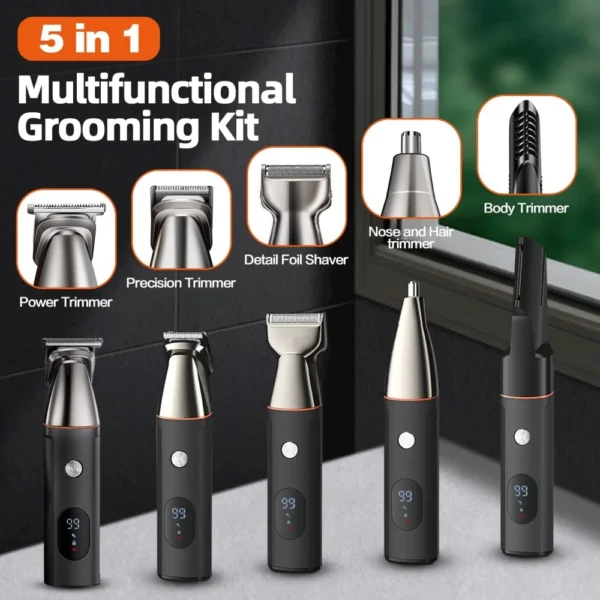 5 in 1 Body Hair Trimmer Kit for Men