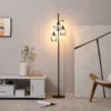 Sfa70ae7a3d08442dba9c1a7a67198419c.webp Industrial Floor Lamp, 3 Metal Shades, 40 W
